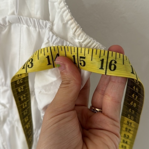 Madewell Embroidered White Tank Eyelet Midi Dress Poplin Size 2 - Picture 10 of 11